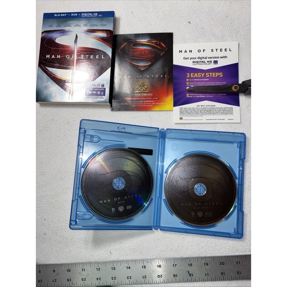 Man of Steel (Blu-ray, 2013) DVD Digital Ultraviolet